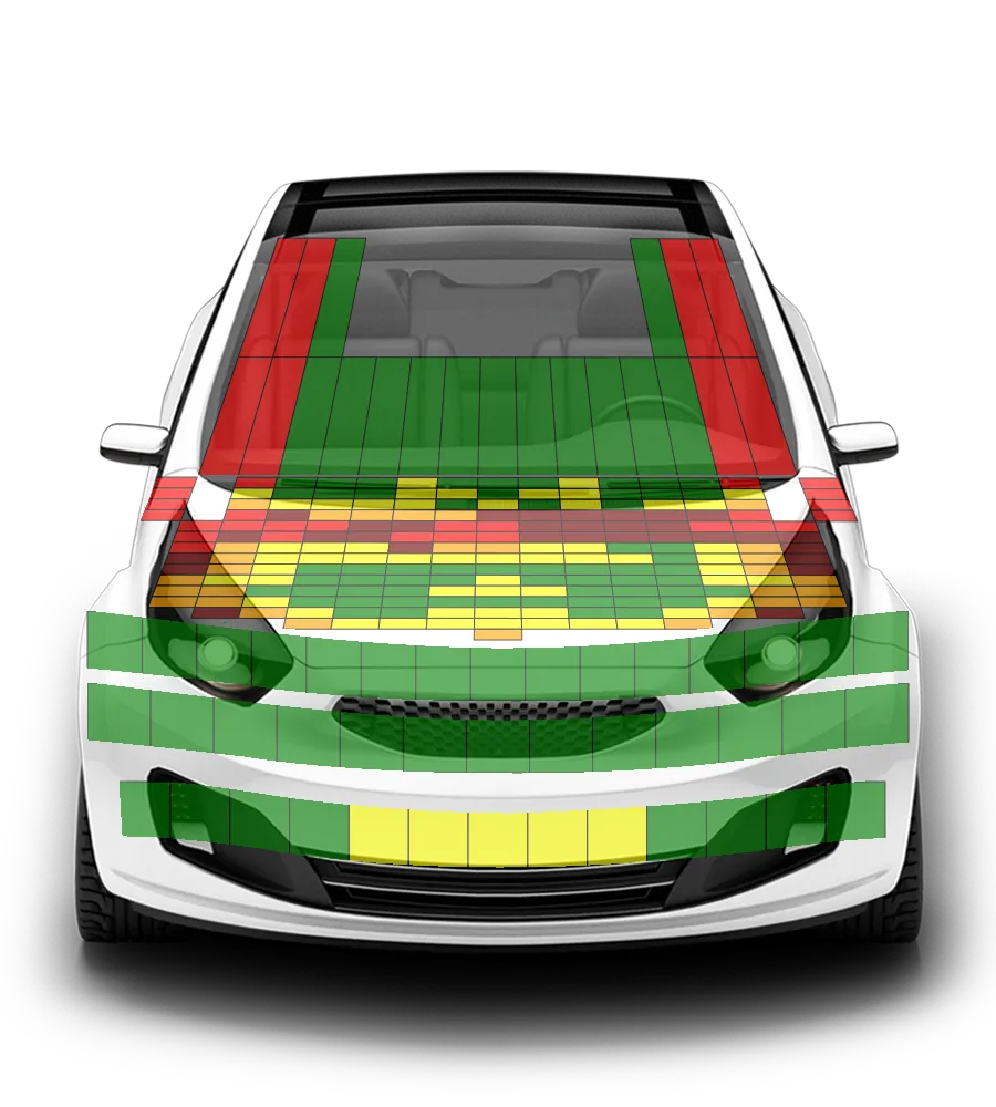 Crash test diagram