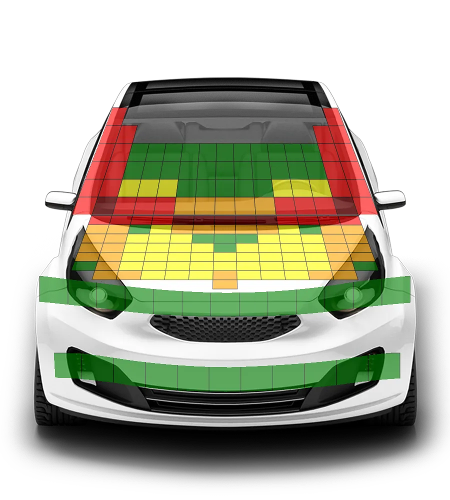 Crash test diagram