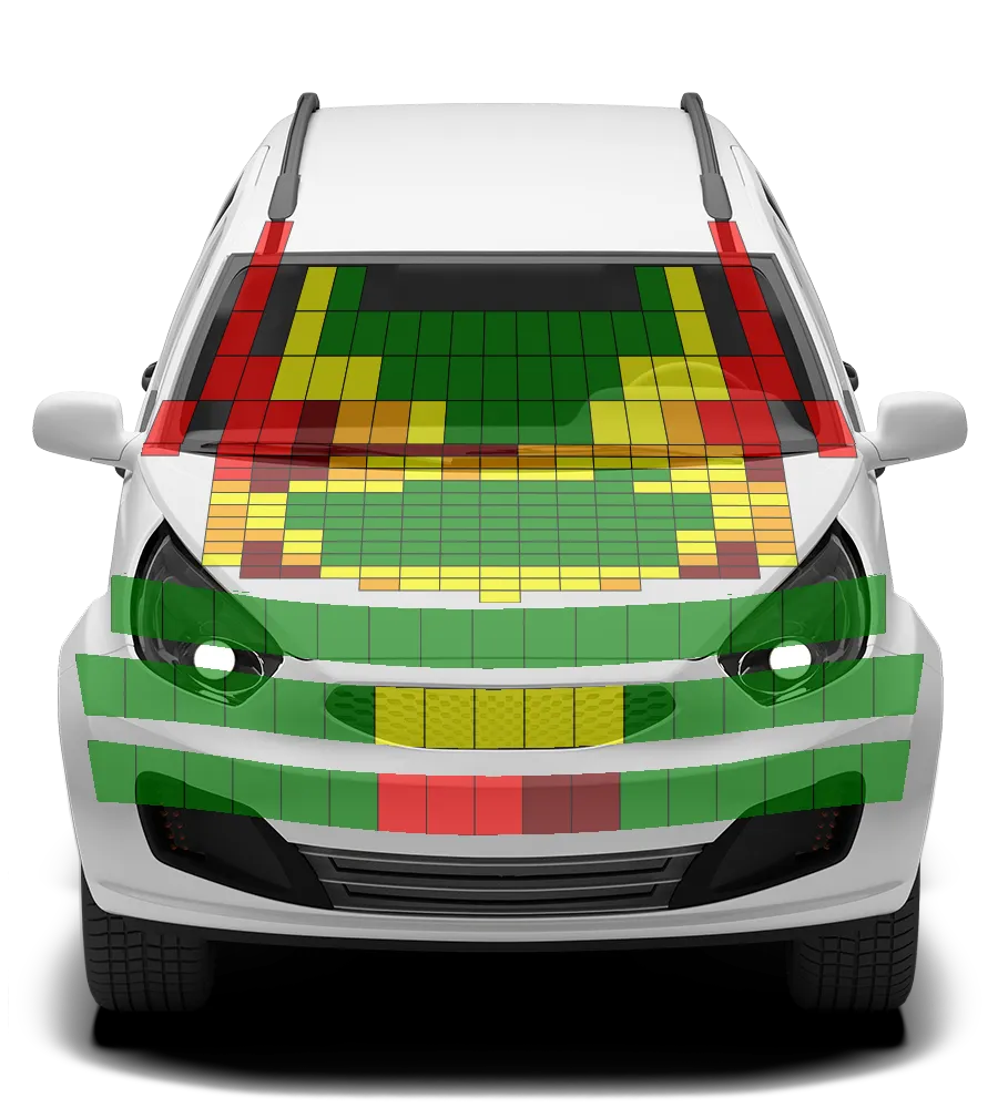 Crash test diagram
