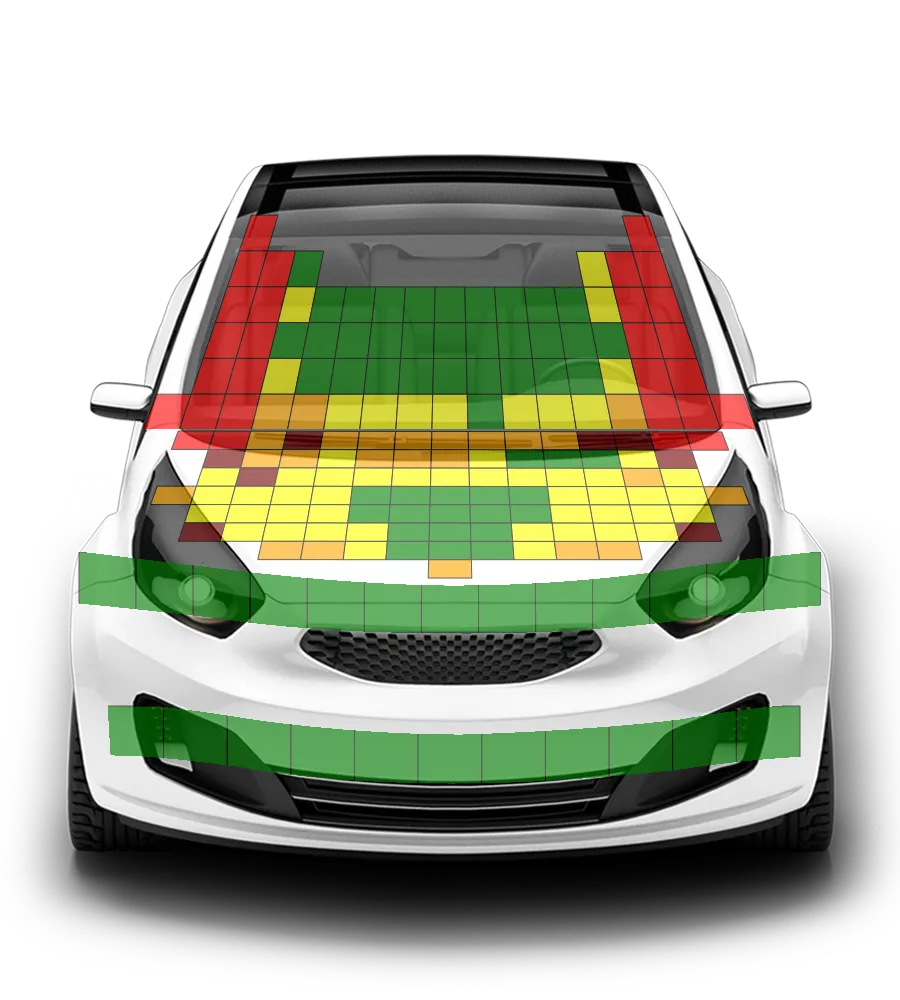 Crash test diagram