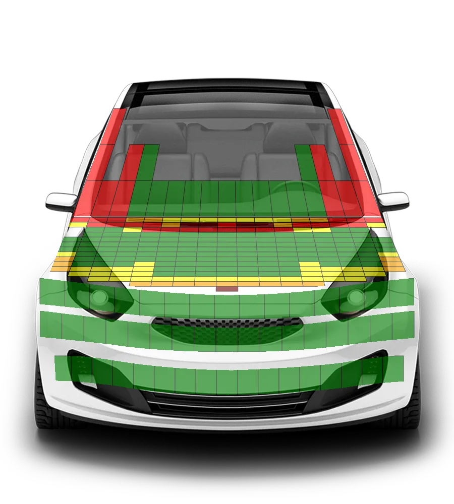 Crash test diagram
