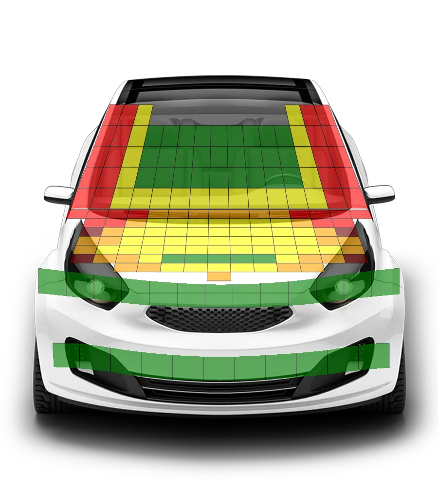 Crash test diagram