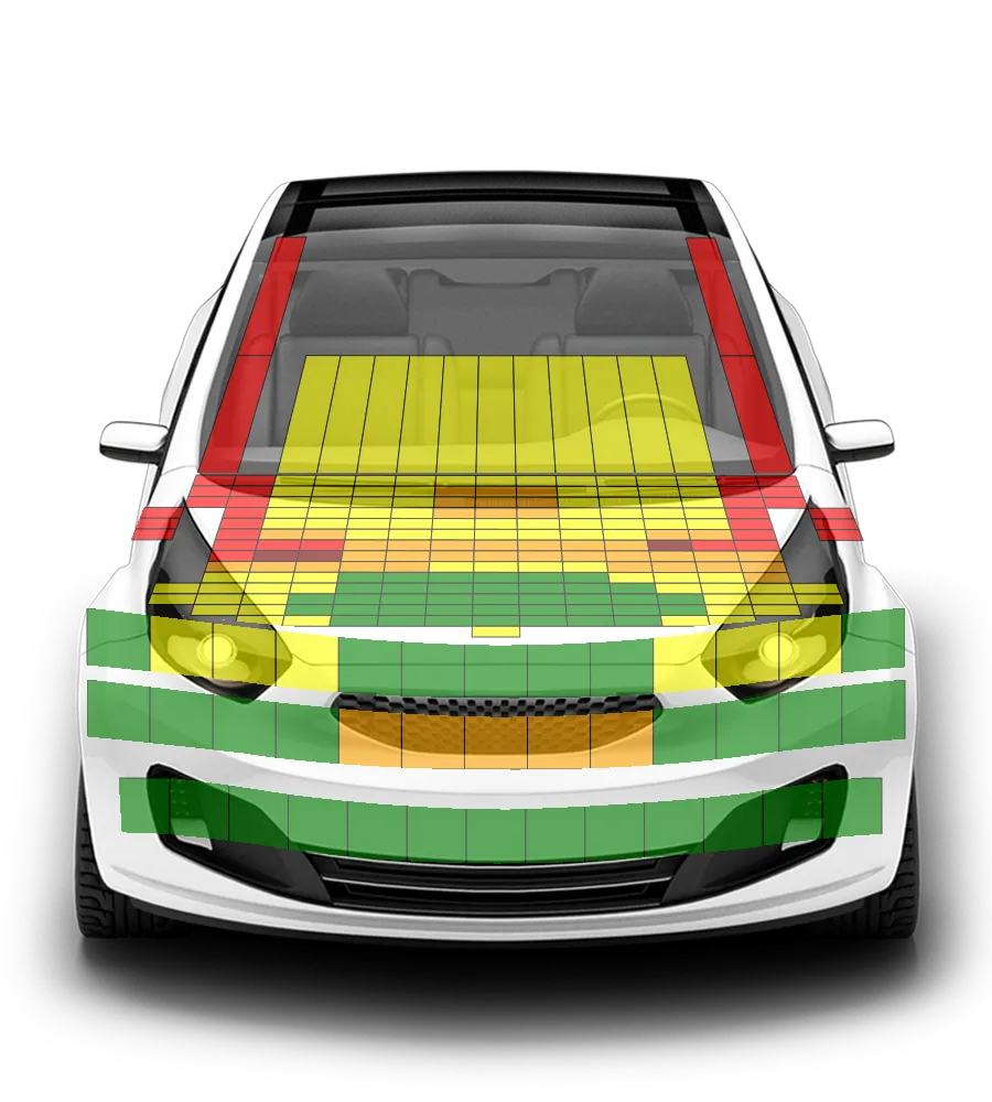 Crash test diagram