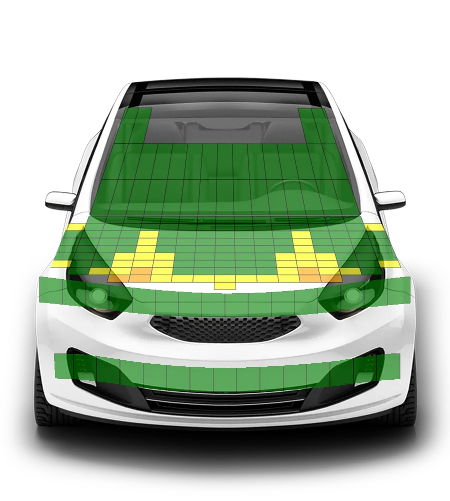 Crash test diagram