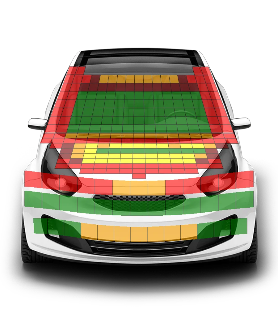 Crash test diagram