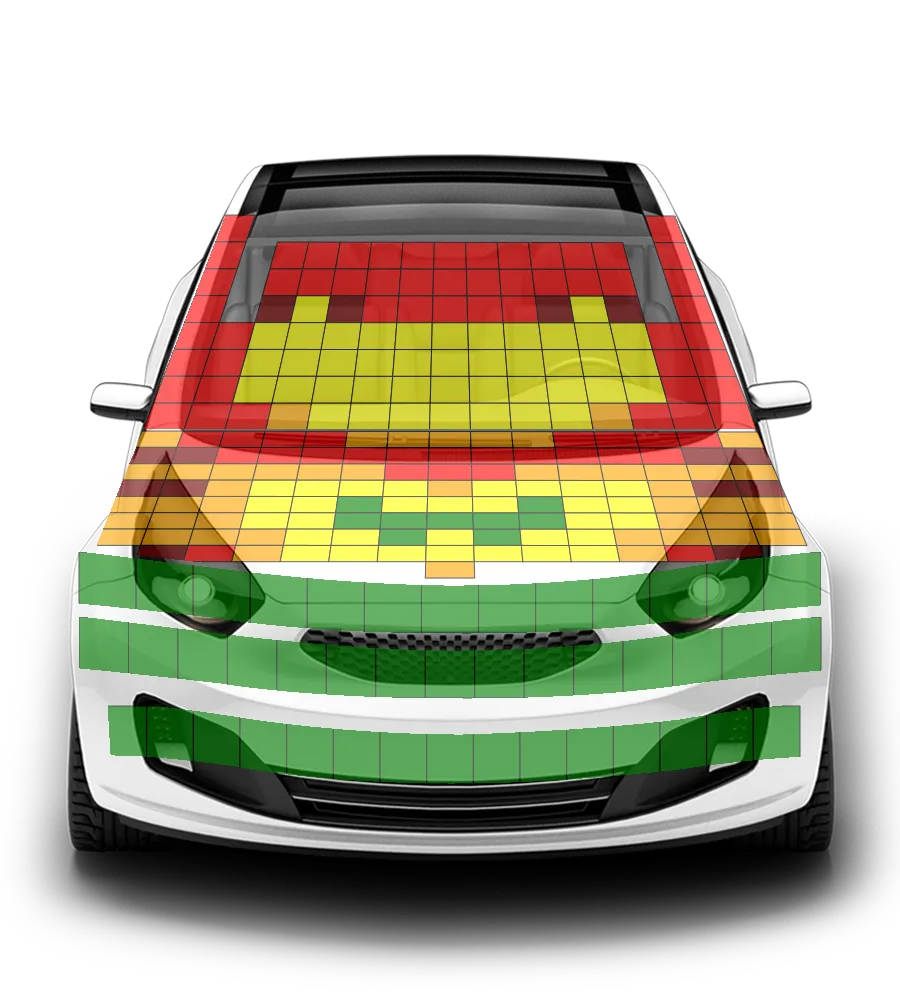 Crash test diagram