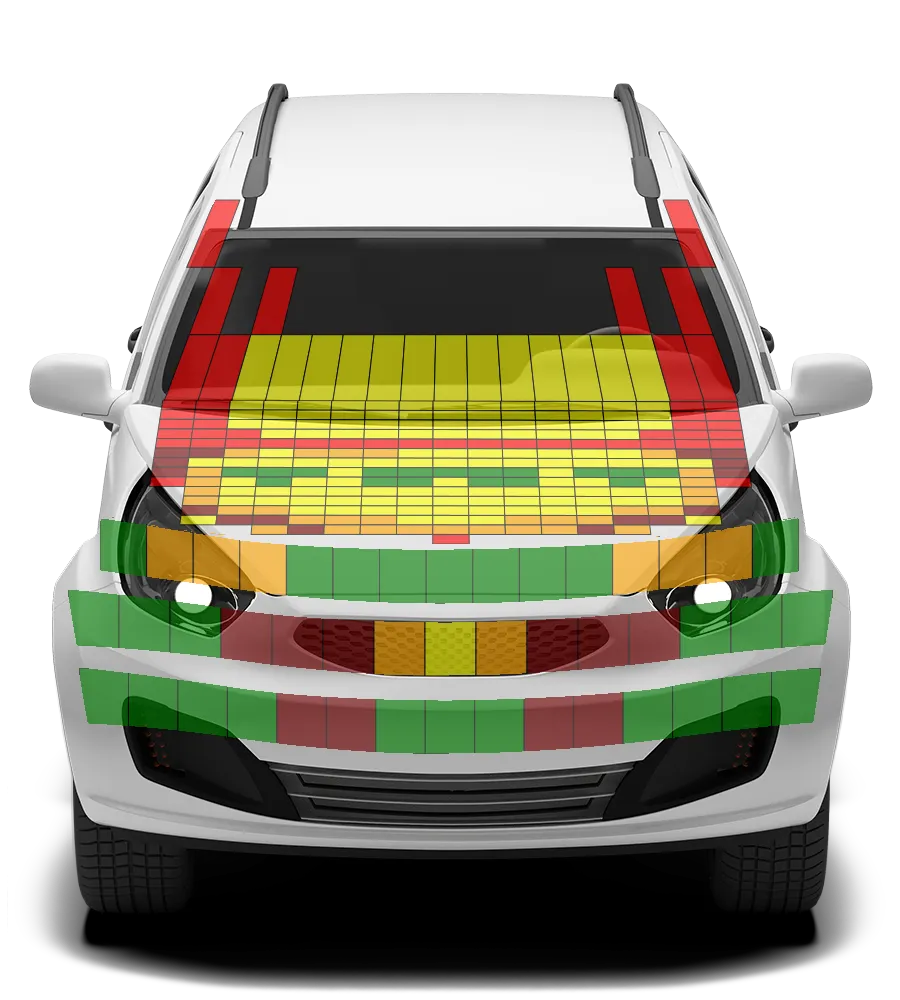 Crash test diagram