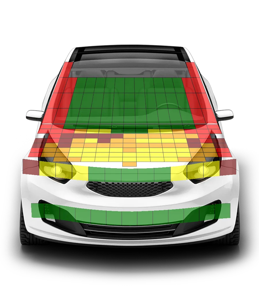 Crash test diagram