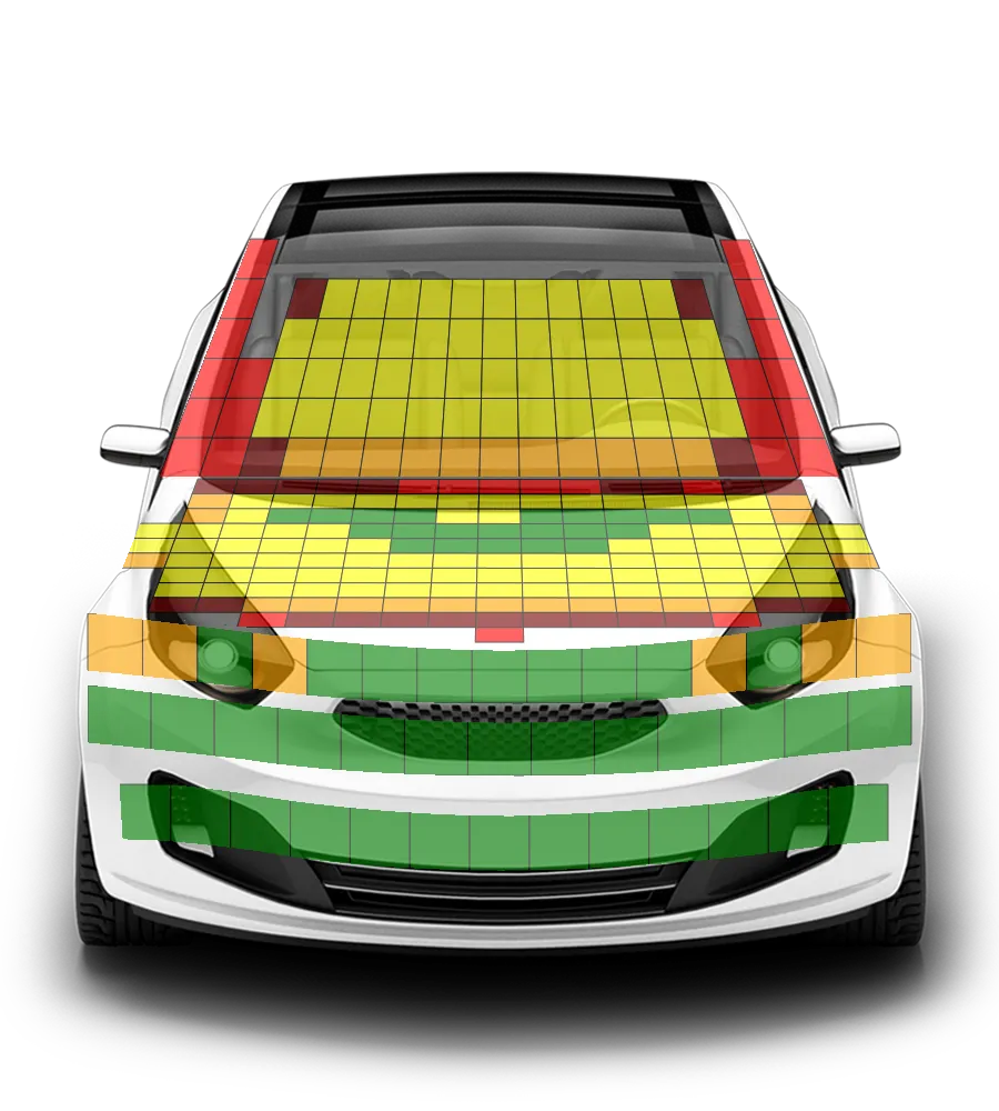 Crash test diagram