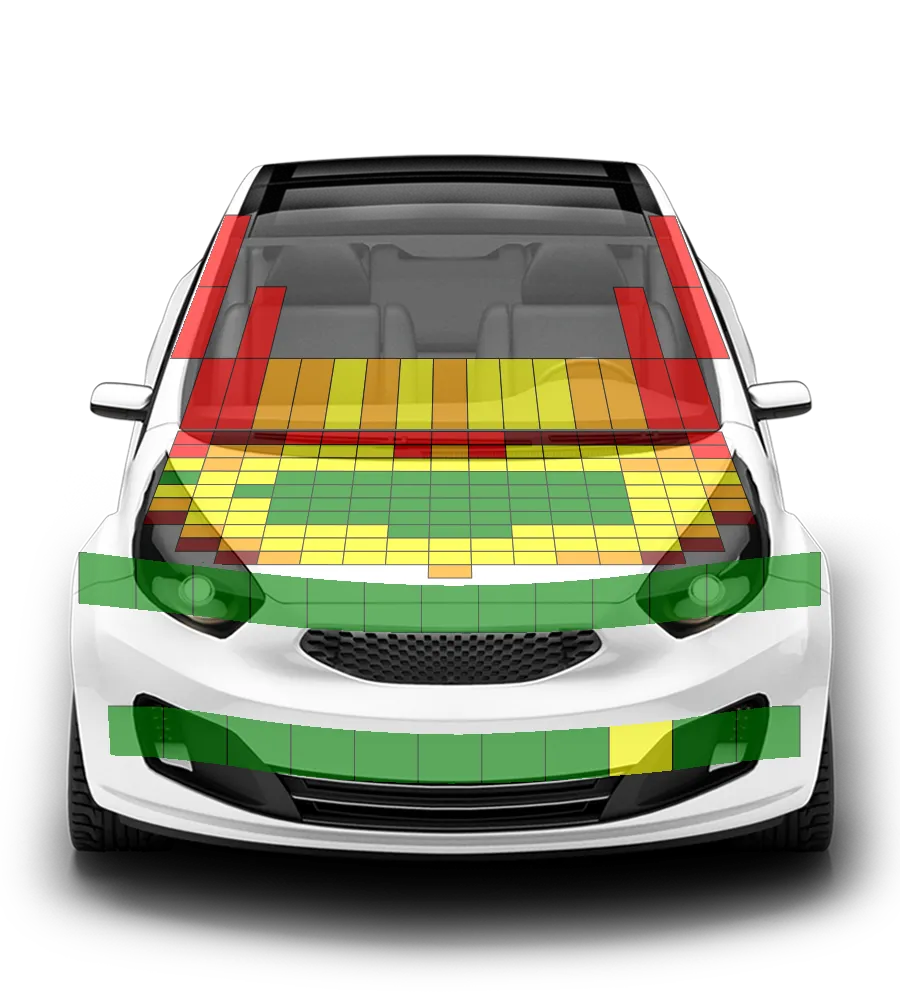 Crash test diagram