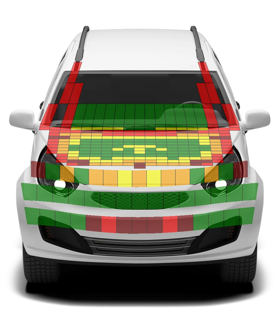 Crash test diagram