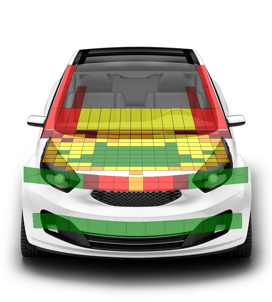 Crash test diagram