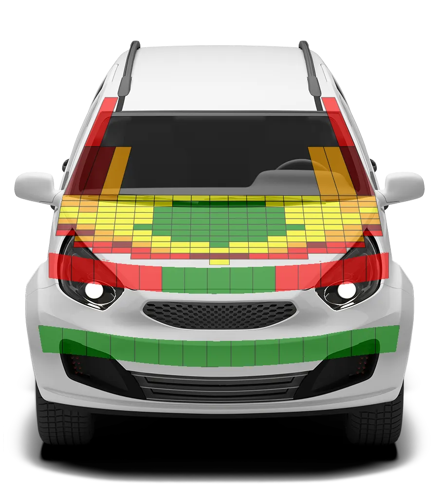 Crash test diagram
