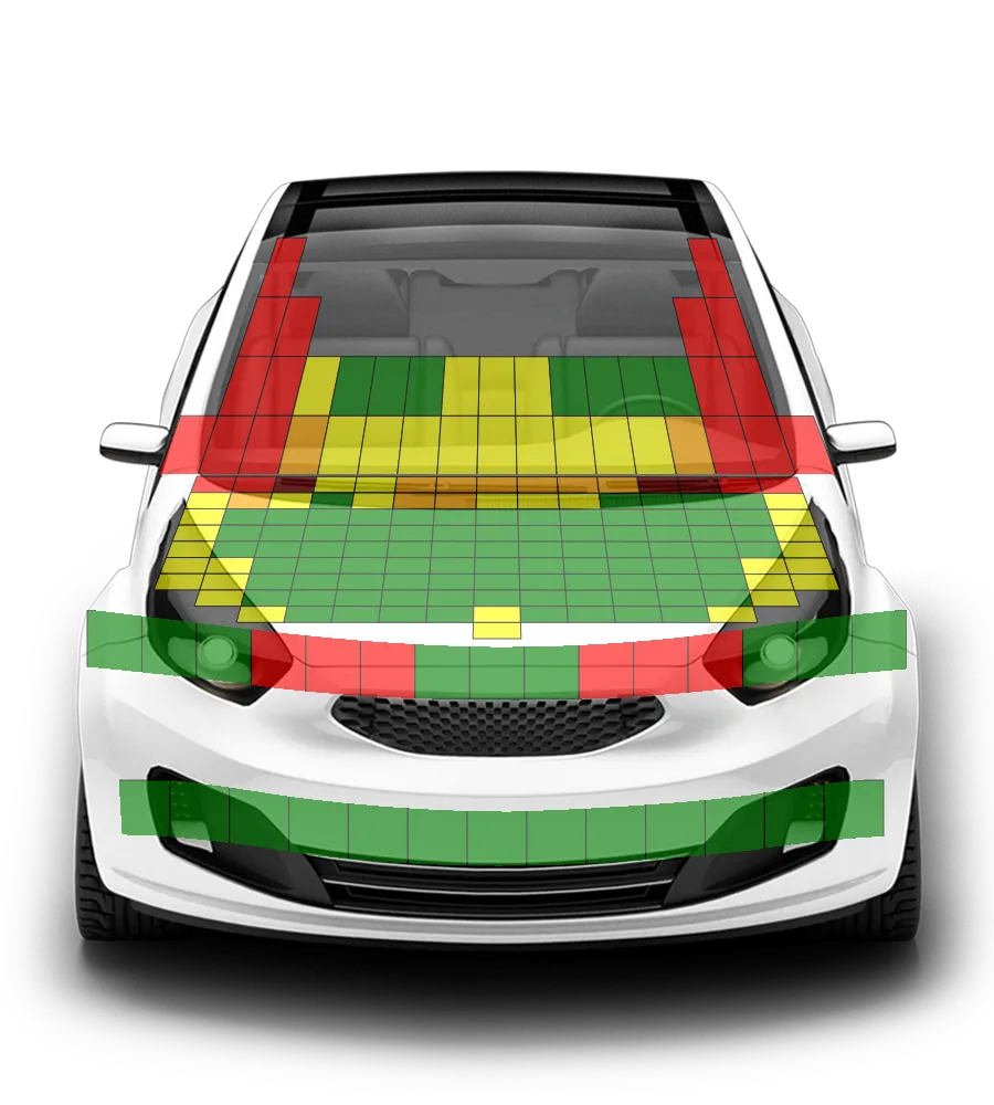 Crash test diagram
