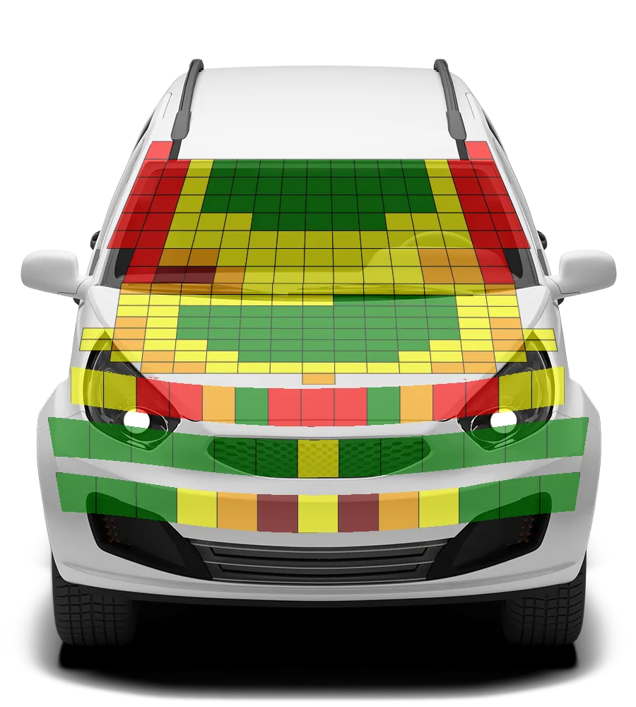 Crash test diagram