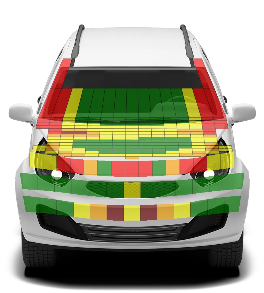 Crash test diagram