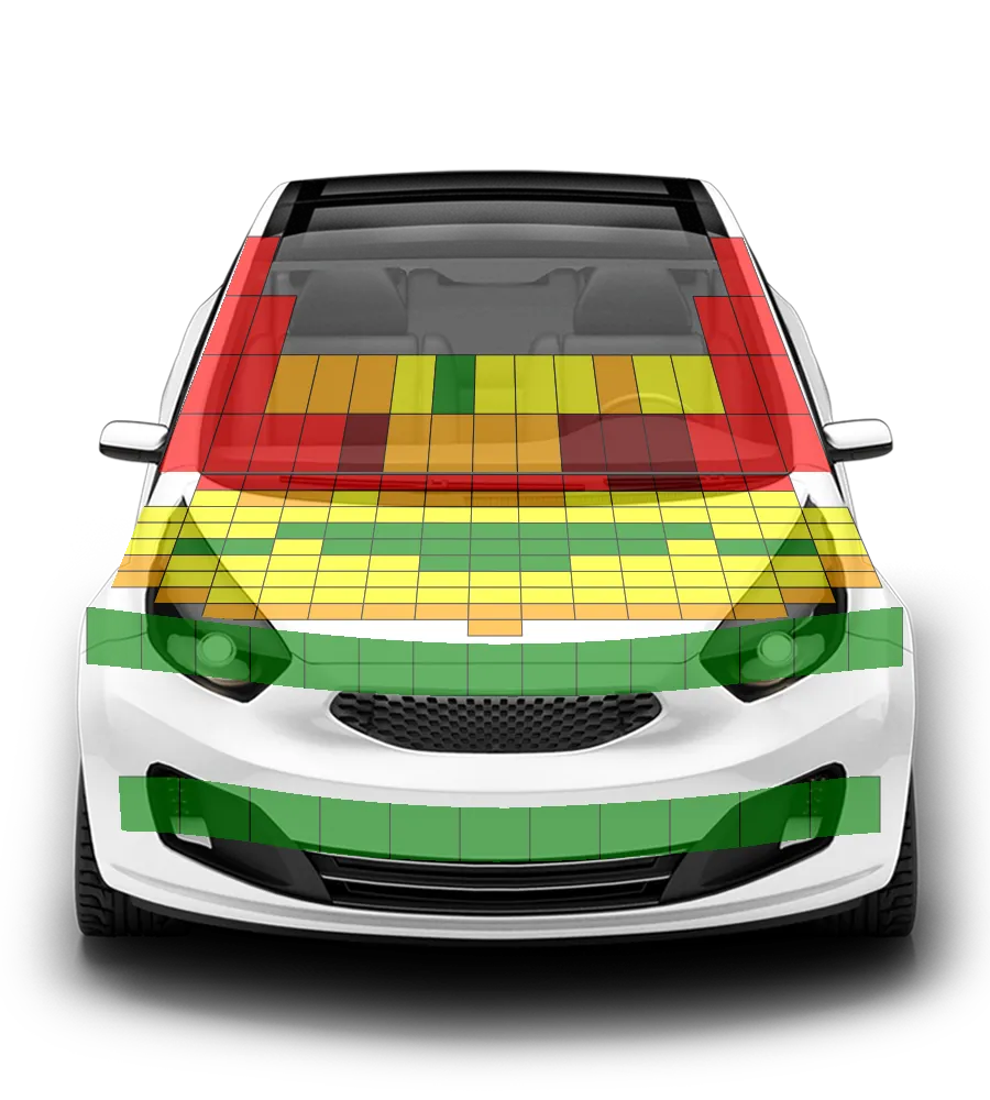 Crash test diagram