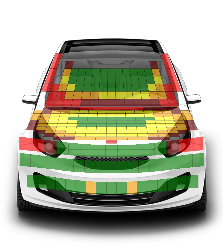 Crash test diagram