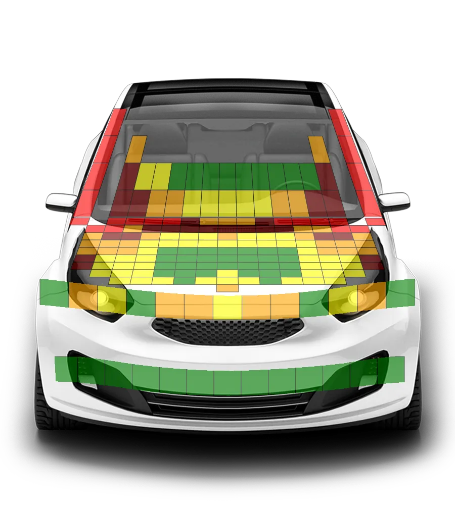 Crash test diagram