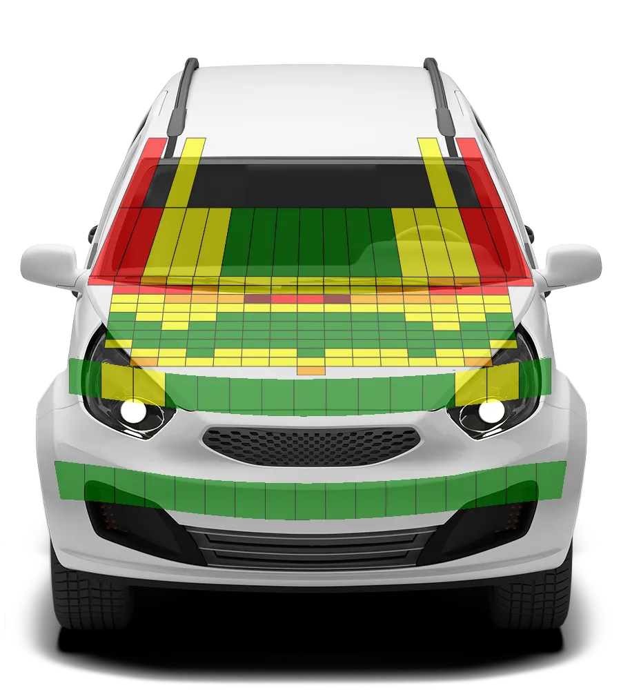 Crash test diagram