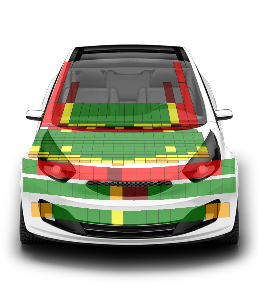 Crash test diagram