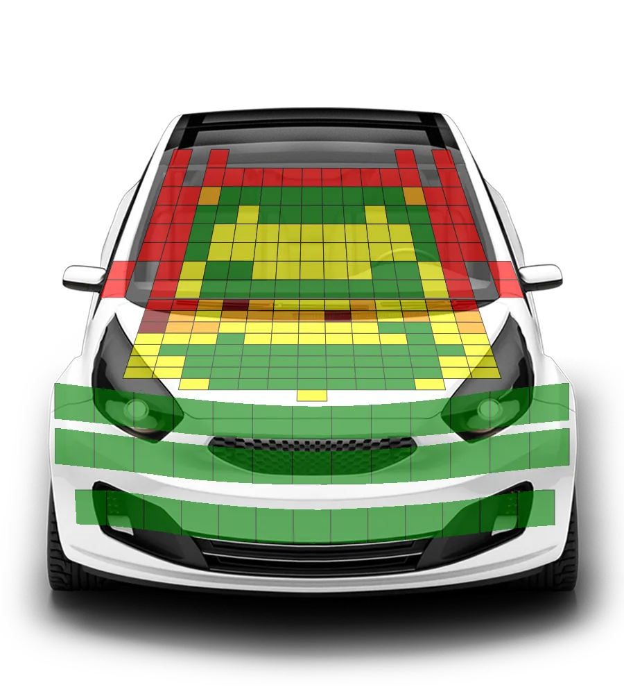 Crash test diagram