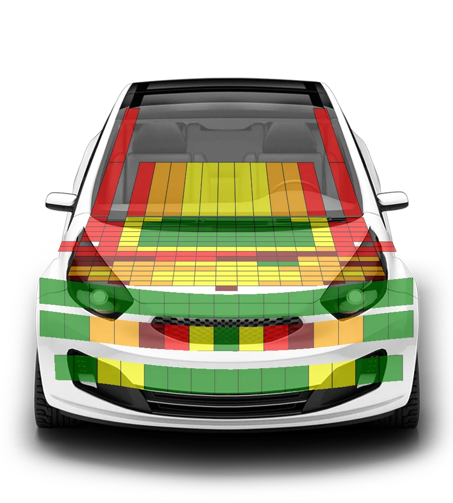 Crash test diagram