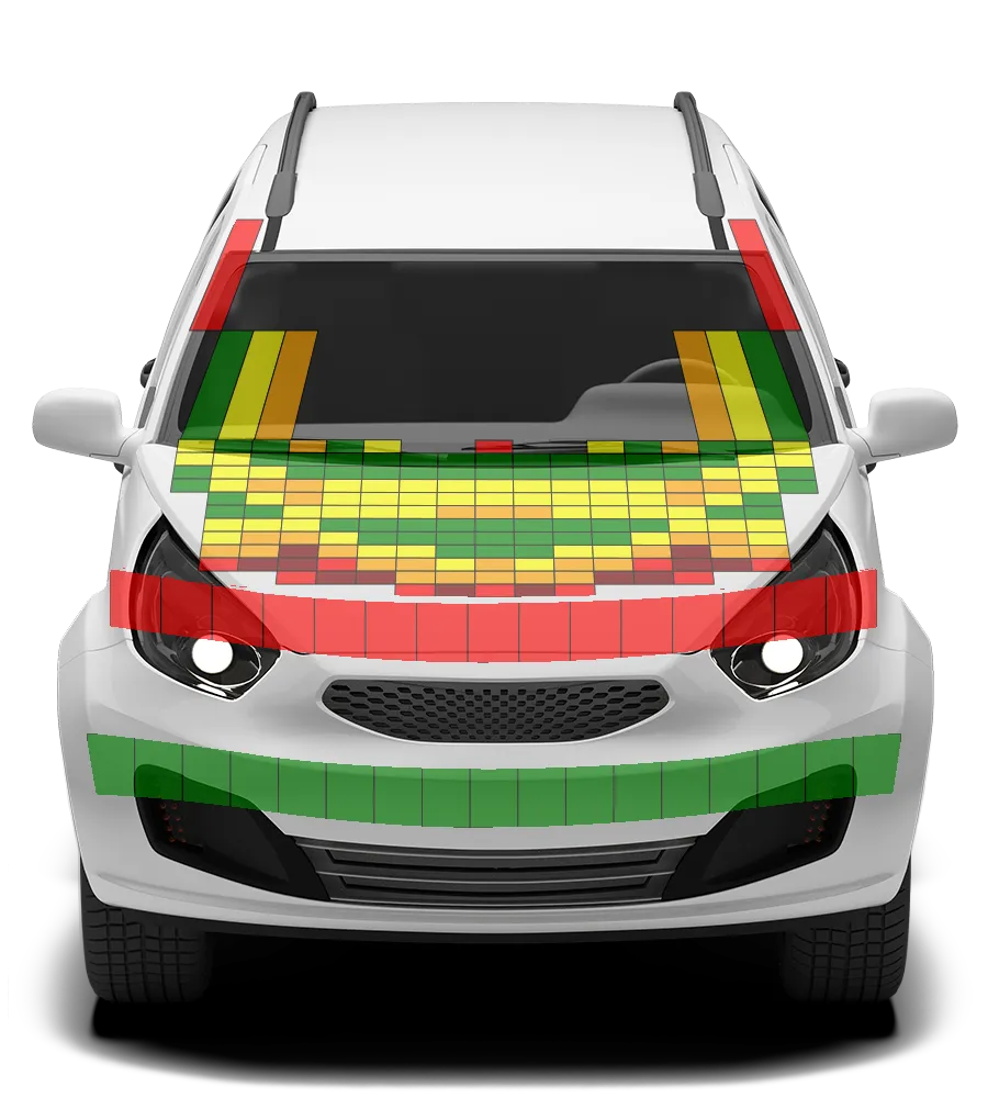 Crash test diagram