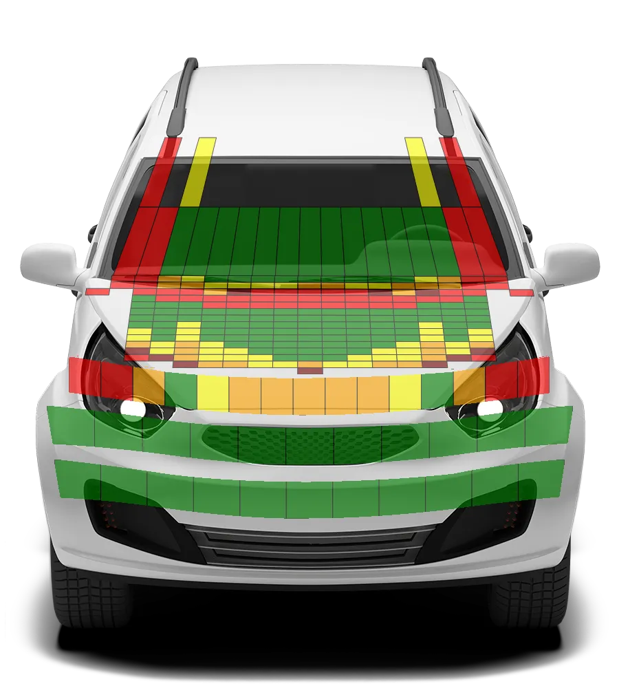 Crash test diagram