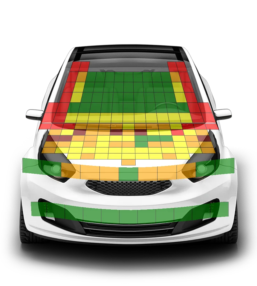 Crash test diagram