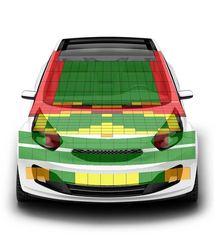 Crash test diagram