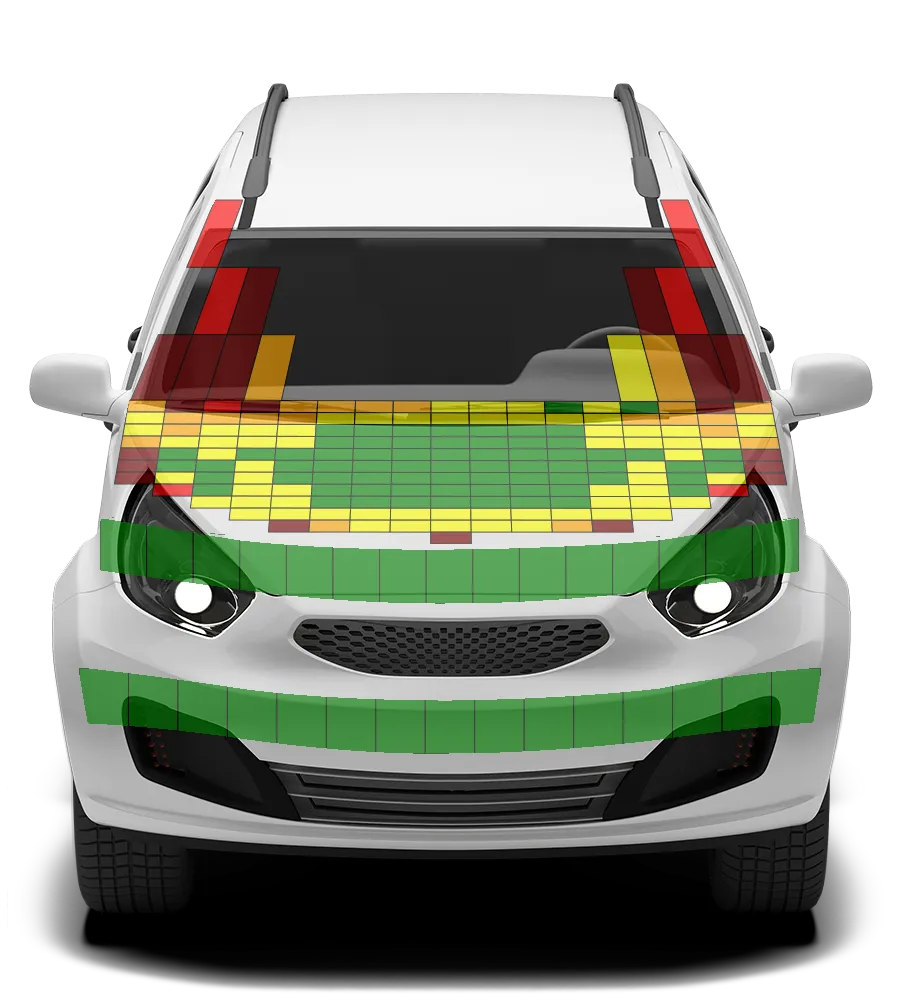 Crash test diagram
