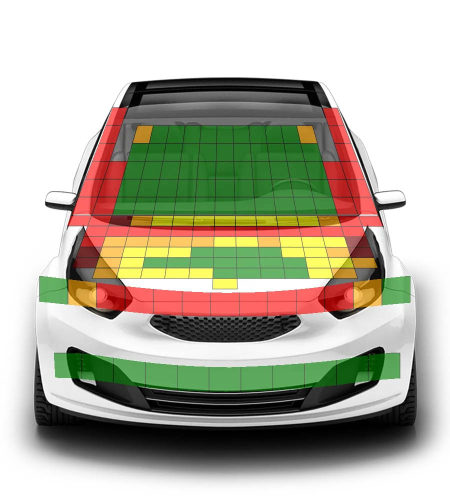 Crash test diagram
