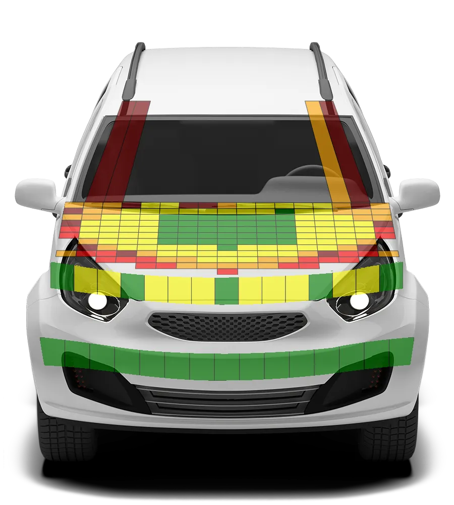 Crash test diagram