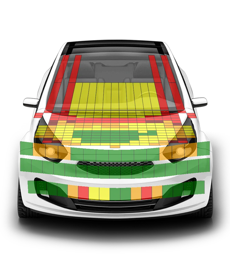 Crash test diagram