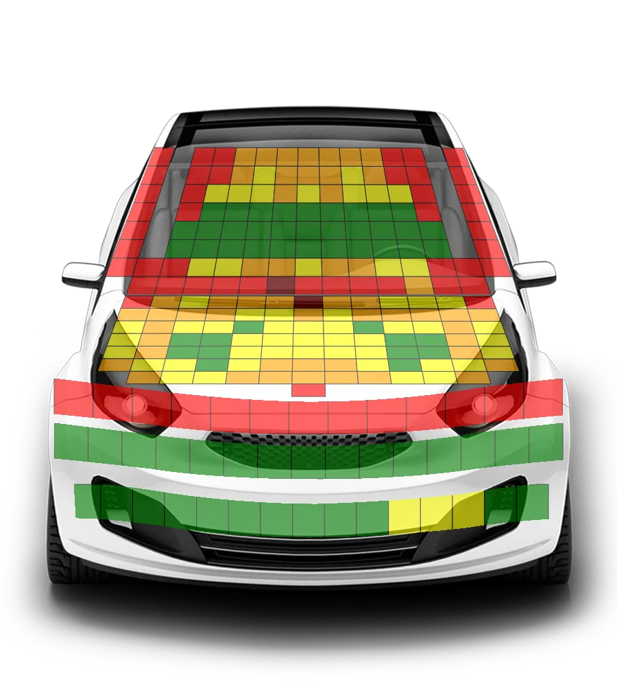 Crash test diagram