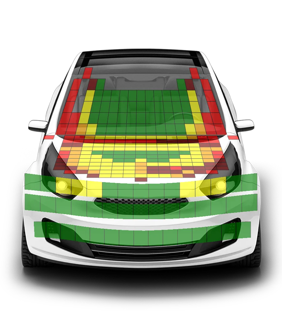 Crash test diagram