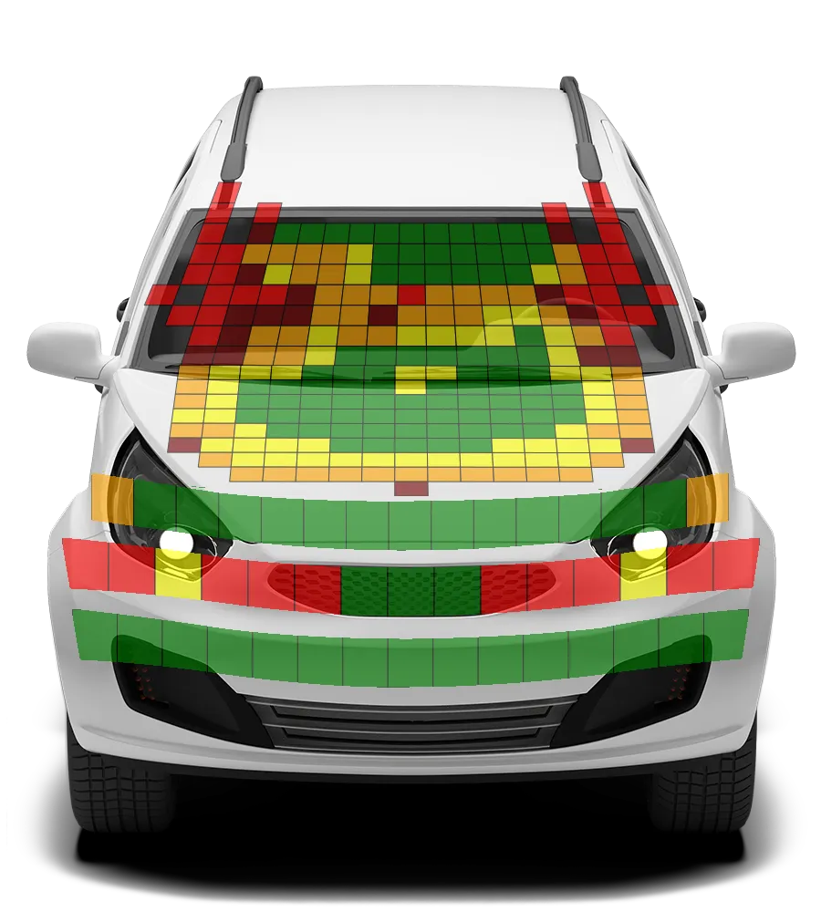 Crash test diagram