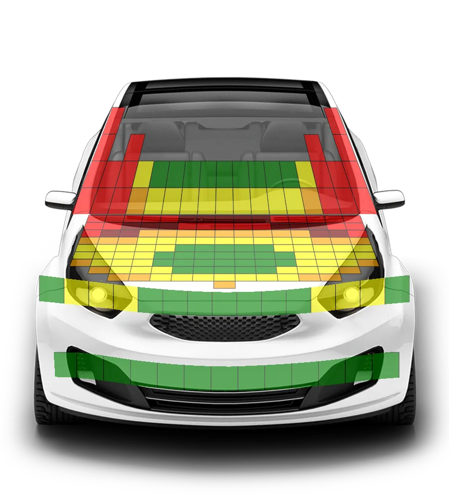 Crash test diagram