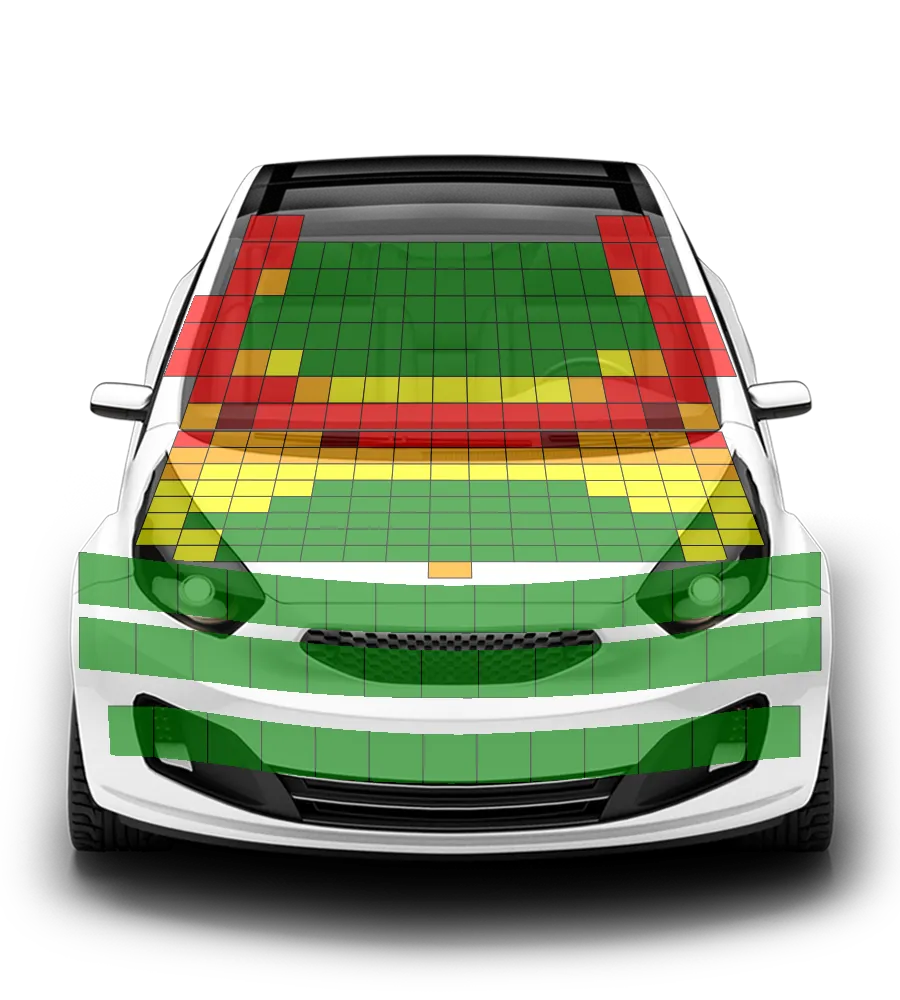 Crash test diagram