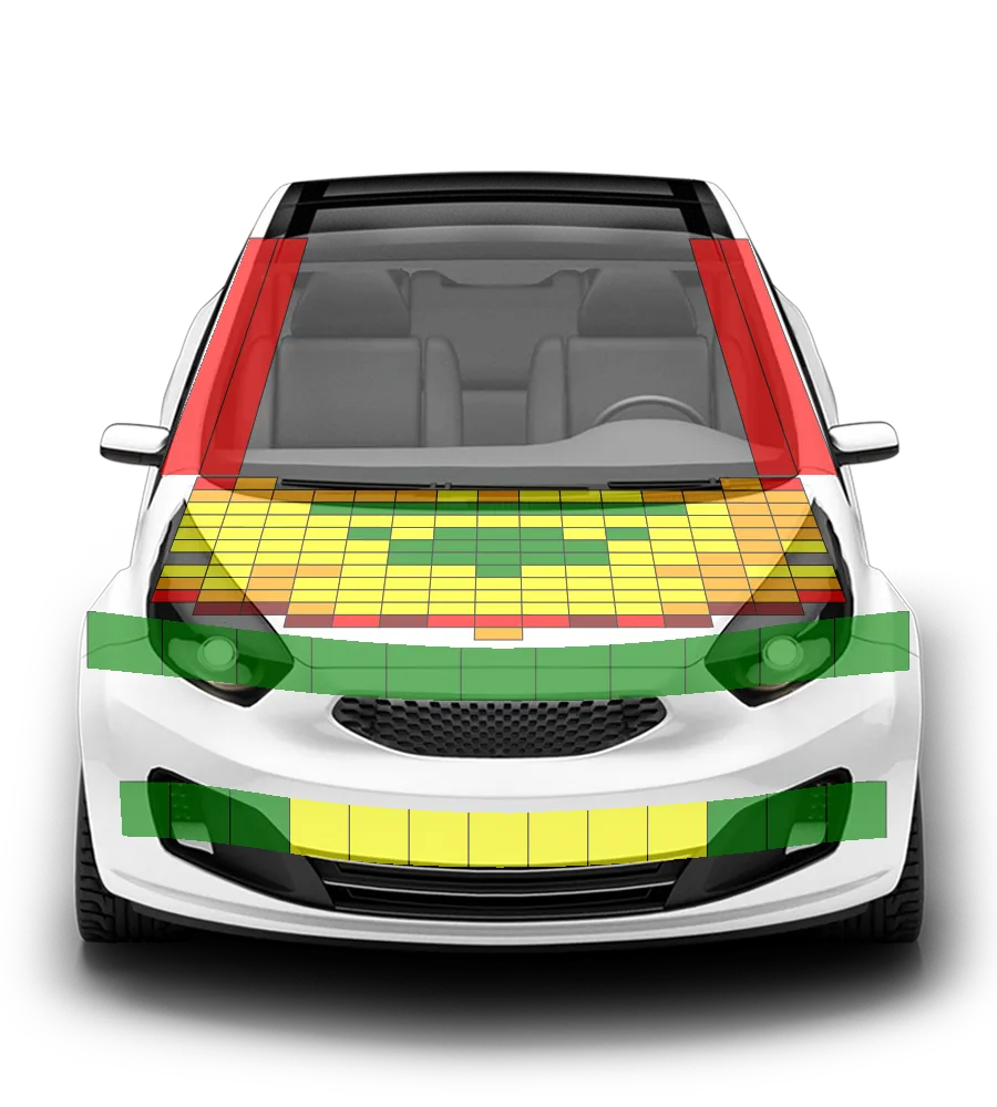 Crash test diagram
