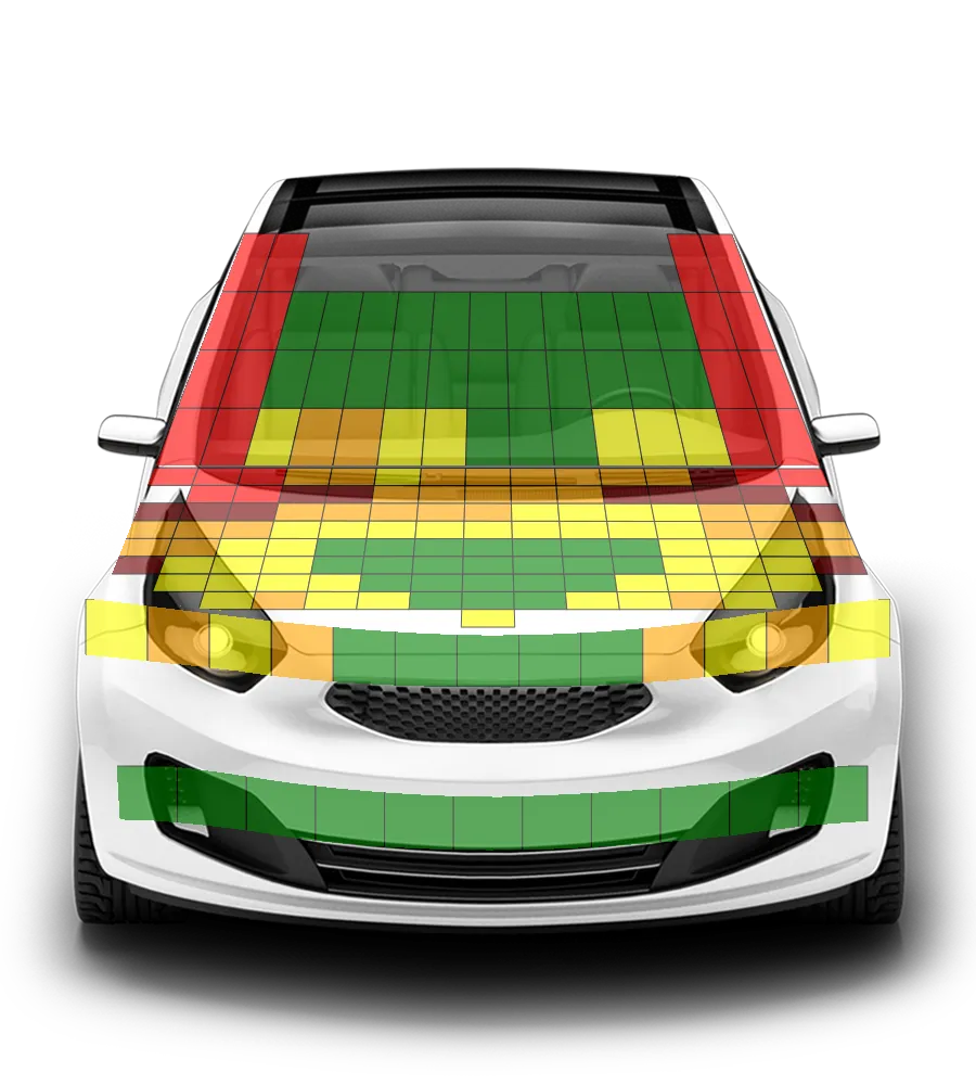 Crash test diagram