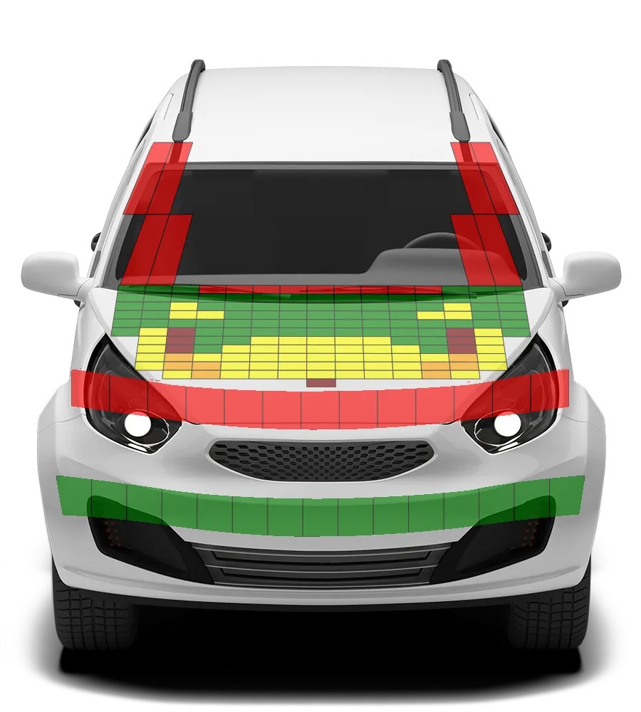Crash test diagram
