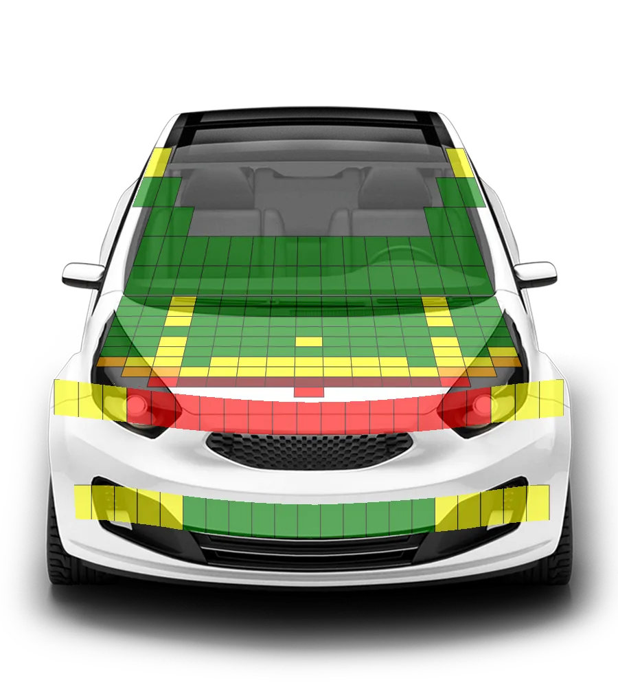 Crash test diagram