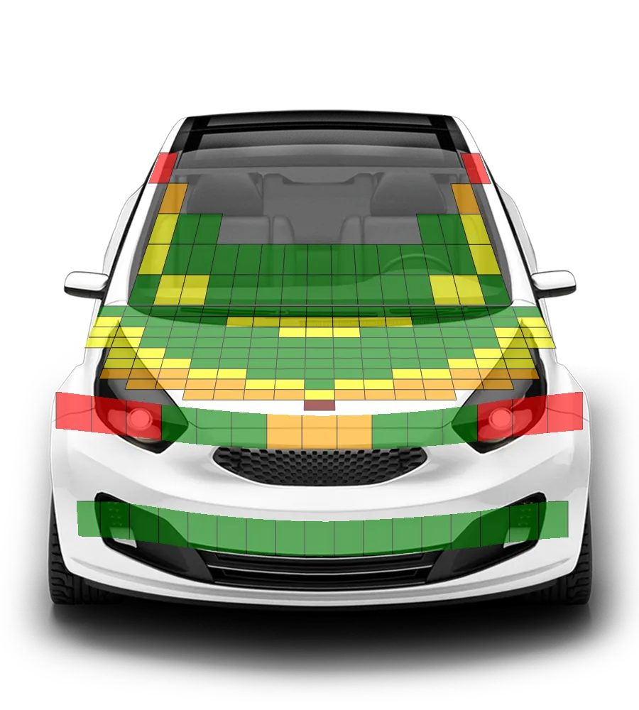 Crash test diagram