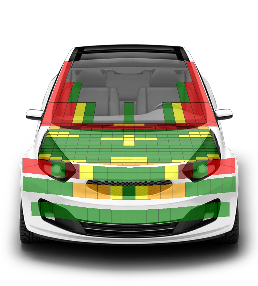 Crash test diagram