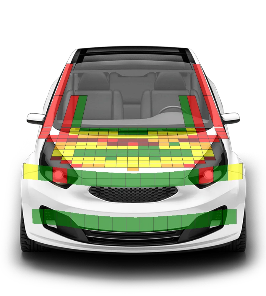 Crash test diagram