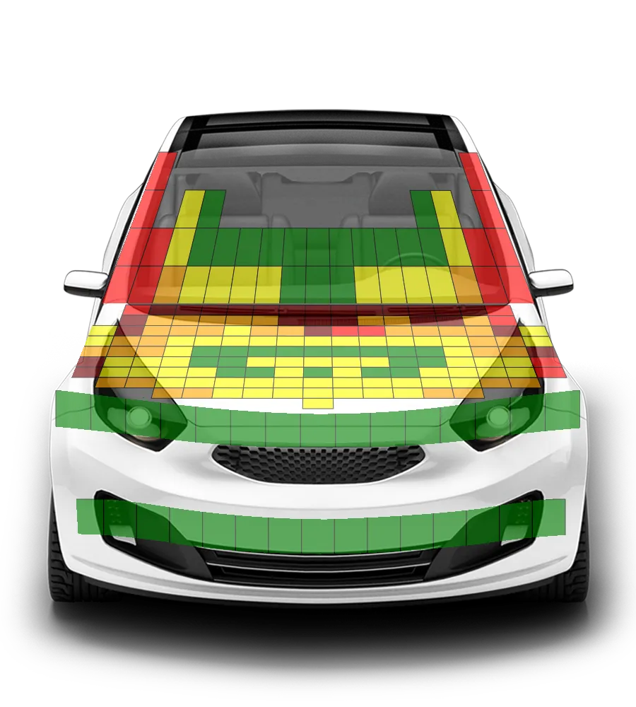 Crash test diagram