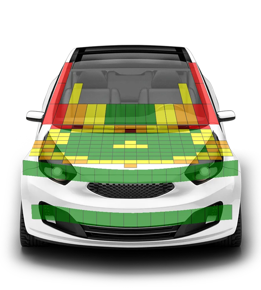 Crash test diagram