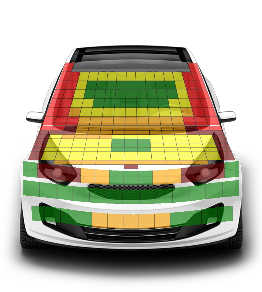Crash test diagram
